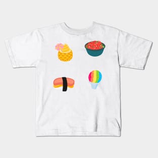 Cute Hawaiian Food Kids T-Shirt